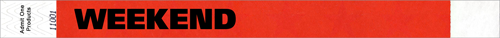 3/4&quot; WEEKEND Tyvek Wristbands