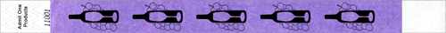3/4&quot; Wine Bottle Pattern Tyvek Wristbands