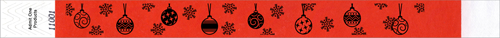 3/4&quot; Christmas Ornaments Tyvek Wristbands