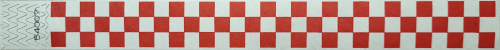 1&quot; Checker Tyvek Wristbands - Boxes of 500
