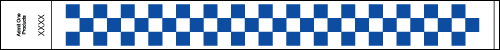 1" Checker Tyvek Wristbands - Boxes of 500