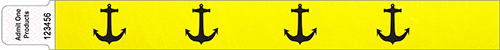 1&quot; Comfort-Fit Custom Tyvek Wristband Image Repeated