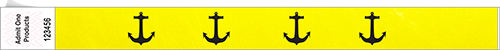 1&quot; Litter-Free Custom Tyvek Wristband Image Repeated