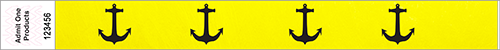 FastPrint 1&quot; Custom Tyvek Wristbands with Image Repeated