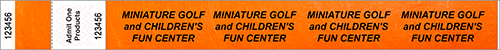 FastPrint 1&quot; Stubbed Tyvek Wristbands with Text Repeated
