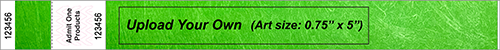 Upload-Your-Own FastPrint 1&quot; Stubbed Tyvek Wristbands