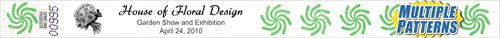 FastPrint 3/4&quot; Custom Pattern Tyvek Wristbands - Text and Image