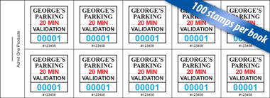 Custom Validation Stamps Books