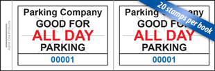 Custom Validation Stamp Books of 20