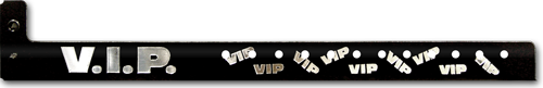 VIP Foil Plastic Wristbands
